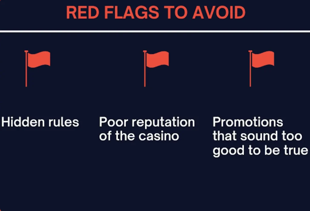 Red flags no deposit bonuses